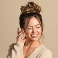 thumbnail image 2 of Madison Braids Womens Ponytail Holder Bun Hair Extension - Synthetic Hair - Top Knot - Ashy Light Brown, 2 of 6