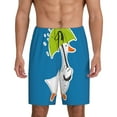 thumbnail image 2 of Daiia Goose Holding an Umbrella Mens Woven Stretch Pajama Short,Short Pajama Pants-X-Large, 2 of 9