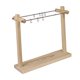 thumbnail image 1 of Organizador de collares, regalo para mujer, para colgantes y llaveros, estante de almacenamiento de escritorio Madera clara de 32 cm, 1 of 9