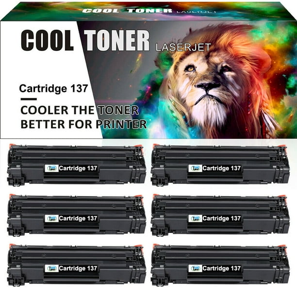 Cool Toner 6-Pack Compatible Toner Replacement for Canon 137 CRG137 ...