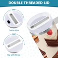 thumbnail image 3 of Yayeee 30oz Stainless Steel Tumbler with Straw and Handle Double-Wall Insulated Travel Water Bottle, Cute Chocolate Cakes, 3 of 8
