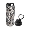 thumbnail image 2 of Fotbe Leopard And Zebra Pattern 18 Oz Sports Insulated Kettle Vacuum Cup Stainless Steel Travel Mug Cup Thermal Flask,Insulated Kettle for Cycling Gym Basketball Outdoor, 2 of 7