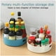 thumbnail image 4 of Advancent Bandeja giratoria de 360 grados, estante para aperitivos y bebidas, organizador, estante de almacenamiento de cosméticos, Organizadores de utensilios de cocina Azul, 4 of 6