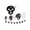 C002- Skull, variant on White Ghost Halloween Decor, Indoor Halloween Decorations, Halloween Wall Decorations, Halloween Garland Indoor, 3D Cutout Ghost Pull Streamer, Easy to Hang for Spooky Home,