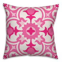 Creative Products Spanish Tile Pink 16x16 Indoor / Outdoor Pillow