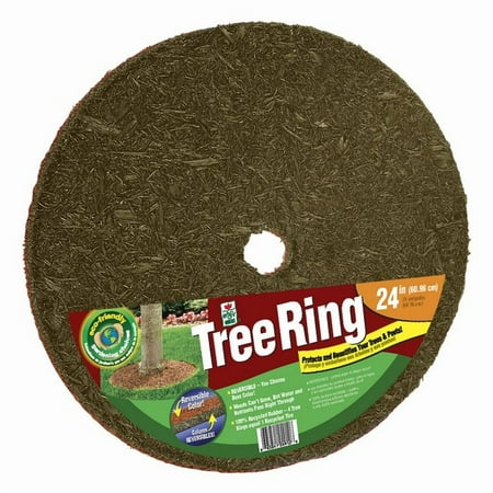 Perma Mulch TR24912-30 24-Inch Red and Brown Tree Ring