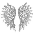 thumbnail image 4 of WEAVILUX Statement Earrings for Women Fashion Rhinestone Earrings White Rhinestone 1 Pair, 4 of 8