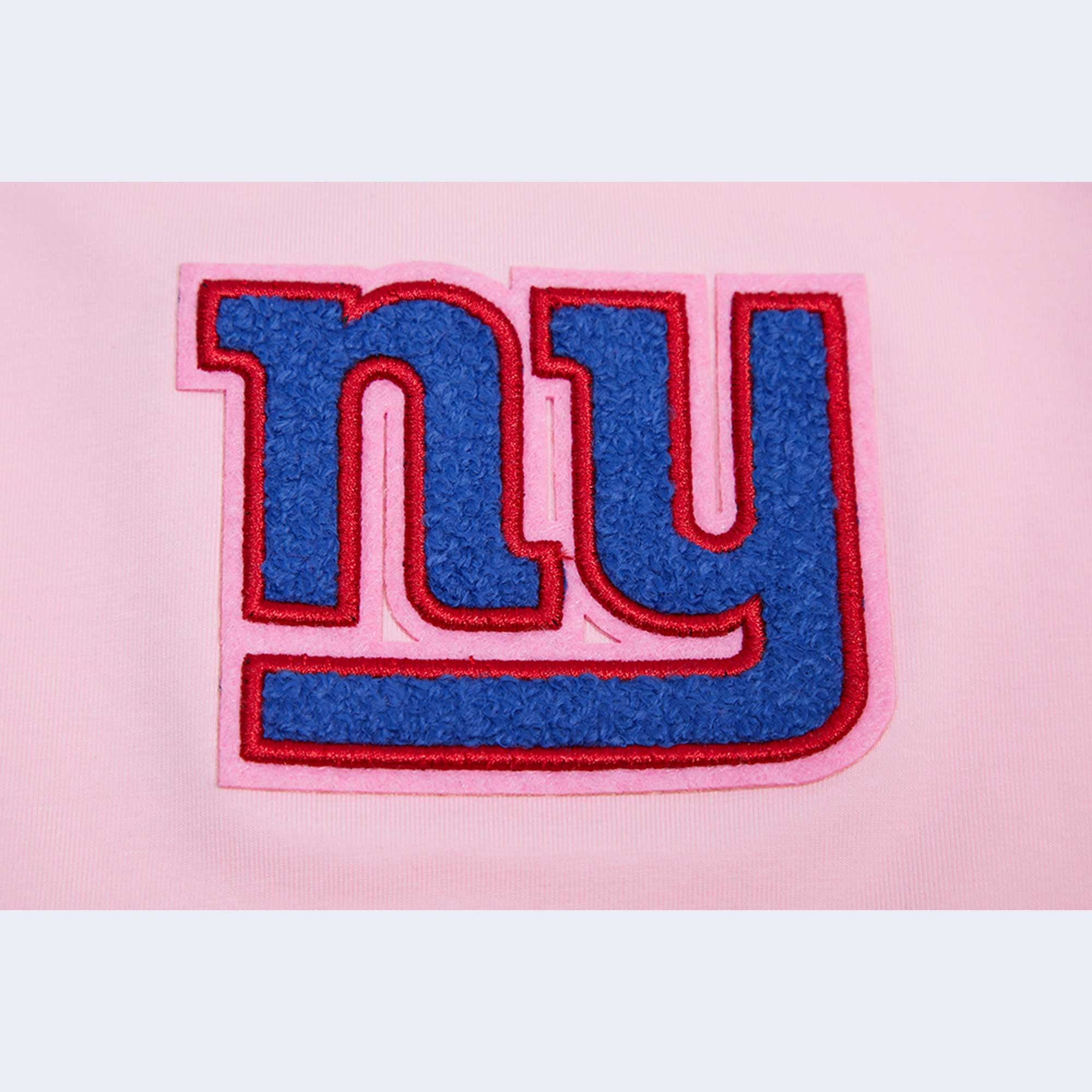 New York Giants Pro Standard Women's Cropped Boxy T-Shirt - Pink