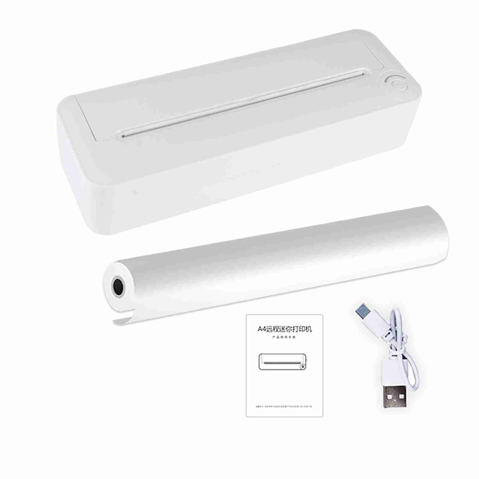 Printer A4 Portable Paper Printer Thermal Printing Wireless BT Connect Compatible With IOS And  Mobile Photo Printer Support 210mm Wide For Outdoor Travel Home Office