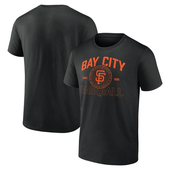 Men's  Black San Francisco Giants Bay City Baseball T-Shirt