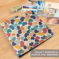 thumbnail image 4 of FORMRS 3 Ring Photo Album 4"x6" Self Adhesive Large Capacity PU Leather Cover, Colorful Clover Pattern, 4 of 8