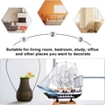 thumbnail image 4 of LAMIRO Sailboat Model Ship Wooden Nautical Sailing Boat Decor Ornament Beach Decoration Figurine Miniature Models Decorations, 4 of 4