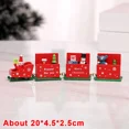 thumbnail image 3 of Adornos navideños de tren de madera, decoración para tarta de Papá Noel, decoración para mesa de fiesta de Año Nuevo, regalos para niños, juguetes, 3 of 5