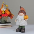 thumbnail image 2 of Northlight 12” Decorative Gnome Holding Vibrant Orange Pumpkin, 2 of 2