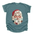 thumbnail image 6 of Santa Face Patchwork Print - Women's Garment Dyed Tee, 6 of 12