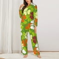 thumbnail image 3 of Wukai St. Patrick's Day3 Print Women's Pajama Set - Soft Long Sleeve Sleepwear for Comfort and Style-Medium, 3 of 9