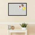 thumbnail image 3 of PinPix 30x20 Custom Cork Bulletin Board Argyle Gray Poster Board Has a Fabric Style Canvas Finish, Framed in Argyle Gray, by ArtToFrames (PinPix-638), 3 of 6