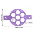 jinhua058 Flip Cooker Pancakes Mold Silicone Pancake Molds 7 Circles