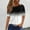 Black, variant on Short Sleeve Gradient Color Print Blouses for Women Lightweight Round Neck T-Shirts Fashion Casual Summer Tops