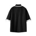 thumbnail image 3 of Qiopertar Liquidation à Moins de 5$ Blouse à Manches Courtes avec Poches et Col Rabattu pour Hommes en Solde, 3 of 3