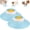Yellow*2PCS, variant on Dog Lick Ball,Licking A Ball Add More Fun Bowl, Dog Lick Ball Bowl,Licking A Ball for Dogs,Slow Down Eating Speed and Add More Fun for Your Dog and Cats