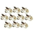 thumbnail image 2 of KLKCMS 10pcs Pearl Embellishment Buttons Flatback For Wedding Scrapbooking Craft Making beige, 2 of 9