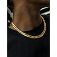 thumbnail image 3 of U7 Gold Plated 12MM Cuban Link Chain for Men Women 26 Inch Thick Stainless Steel Franco Curb Necklace Pop Jewelry Gift for Him, 3 of 8
