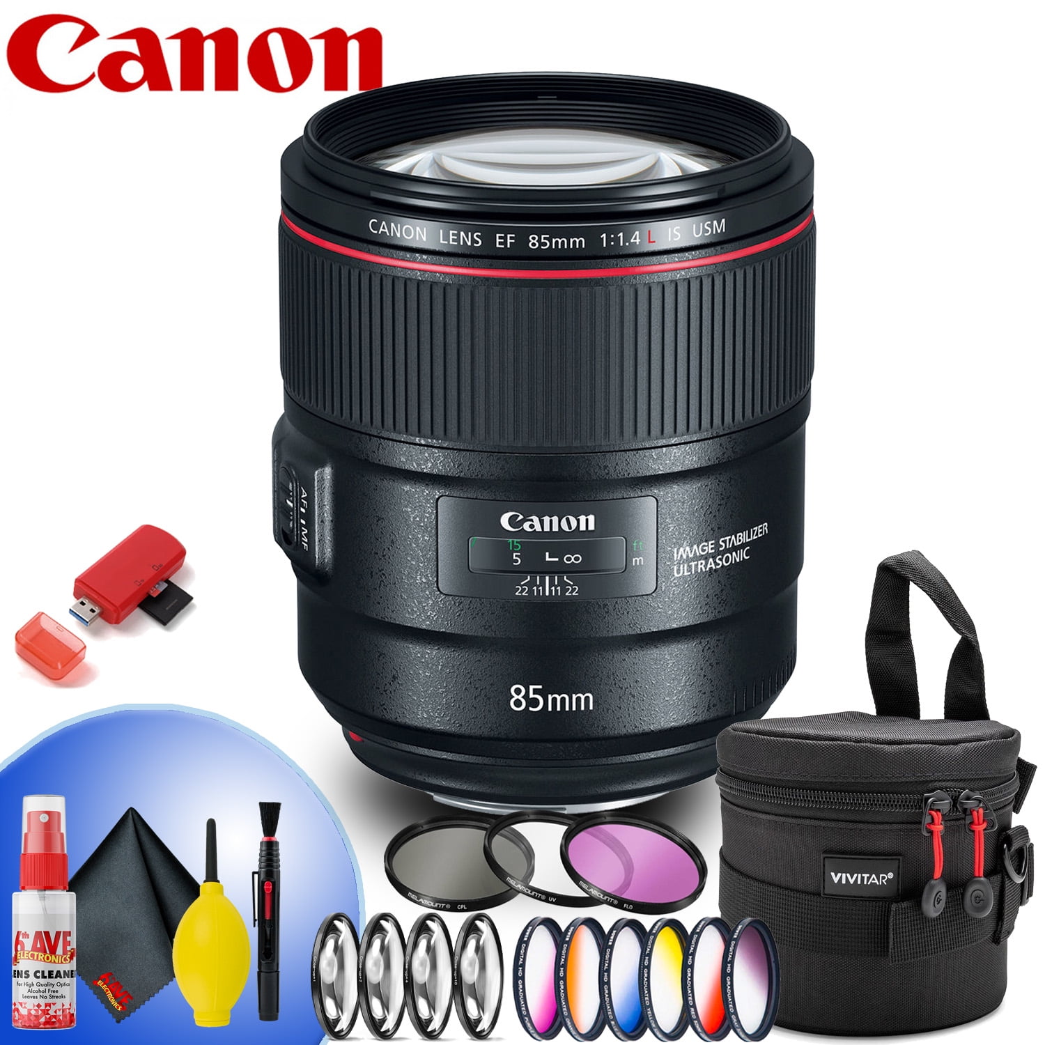 Canon EF 85mm f1.4L IS USM Lens with Pro Accessories UK | Ubuy