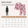 thumbnail image 4 of Lsque Makeup Pattern Long Sleeve Pajama Set for Women - Soft 2-Piece Sleepwear and Loungewear Set with Pockets, Comfy Nightwear-Small, 4 of 7