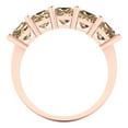 thumbnail image 5 of 2.5 ctw Wedding Band for Women - 18K Rose Gold Yellow Moissanite Stackable Eternity Ring, 5 of 6