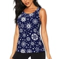 thumbnail image 1 of Fotbe Snowflakes2 Blusas Sin Mangas para Mujer – Estilo Casual, Corte Suelto, Slim-Fit, Cuello Redondo Deportivo, Tops de Verano para Gimnasio y Yoga-XX-Large, 1 of 7