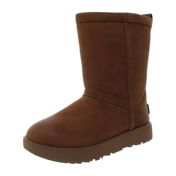 Ugg Womens Classic Short Leather Waterproof Winter Boots Com - Ugg Leather Winter Boots Ugg Womens Classic Short Leather Waterproof Winter Boots Com - Ugg Leather Winter Boots