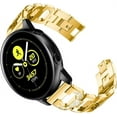 thumbnail image 2 of KOMI Compatible with Samsung Galaxy Watch 42mm Band, 20mm Metal Alloy Crystal Rhinestone Diamond Strap Replacement for Galaxy Watch Active 2 40mm & 44mm(20mm, Gold), 2 of 7