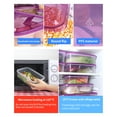 thumbnail image 2 of Maoww 17pcs/set Refrigerator Food Container Plastic Microwave Food Storage Box Kitchen Lunch Organizer, Red, 2 of 8