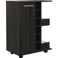 thumbnail image 4 of Drink Cart - 6 , Cabinet, 2 Shelves, Ebony Liquor Cabinet Bar With Shelves, 4 of 5