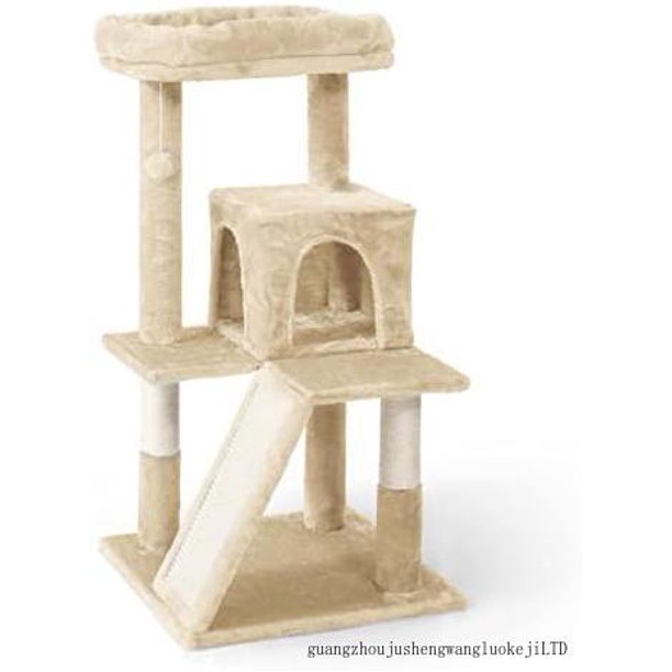 Cat Tower For Indoor Cats, Modern Cute 37Inch Small Cat Tree With