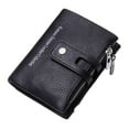 thumbnail image 1 of relayinert Exquisite Leather Wallet For Men Durable And Scratch-proof Waterproof Cowskin Men Wallet Coin Purses black, 1 of 6