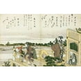 thumbnail image 2 of Hokusai 18x13 White Modern Wood Framed Museum Art Print Titled - People On The Balcony Of The Sazaido, 2 of 4