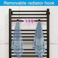 thumbnail image 3 of 8 Pcs Black Round Radiator Hook, Towel Dryer Hook, Bathroom Towel Hook, Towel Dryer Radiator Hook, Towel Dryer Hook, All Standard Radiators, Removable, 3 of 5
