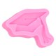 thumbnail image 5 of Molde de silicona con forma de sombrero de graduación, molde para hornear para decoración de pasteles de chocolate y fondant, color rosa, 5 of 5