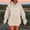 Khaki, variant on Women's Solid Color Hooded Sweatshirt With Pockets Long Sleeve Fall Casual Top