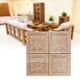 thumbnail image 4 of Bloques De Esquina Con Apliques De Tallada De Goma, Estilo Antiguo Con Sabor Clásico Pesado Para Decoración Del Hogar, Artesanía En , 4 Uds., 4 of 7