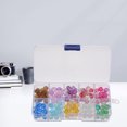 thumbnail image 2 of 150pcs Matte Glass Beads Round Frosted Beads with Hole for Jewelry Bracelet, 2 of 8