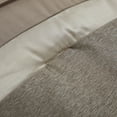 thumbnail image 3 of Nanshing Trinity 7 Piece Geometric Comforter Set, King, Taupe, 3 of 11