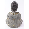 thumbnail image 4 of Feng Shui 10" Grey and Bronze Buddha Dhyani Mudra Home Decor Peace Statues, 4 of 4