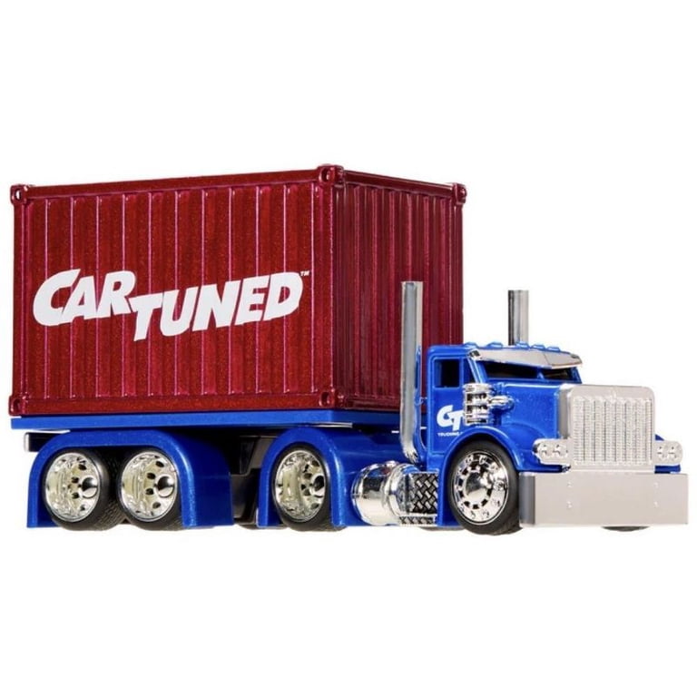 CarTuned Rigs Sneaky Peterbilt W/Container Red Series 1 - Walmart.com
