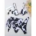 thumbnail image 3 of Conjunto de Bikini con estampado de leopardo para mujer, traje de baño Sexy de 2 piezas, sujetador con cuello Halter y Tanga, 3 of 5