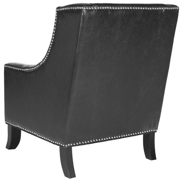 Safavieh Daniel Club Chairs-Color:Antique Black,Finish:Black