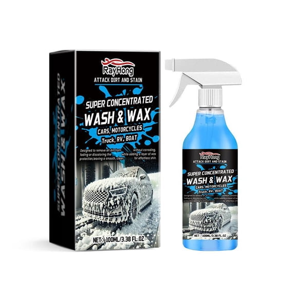 100ml Foam Car Washing Liquid - Concentrated Car Wash & Wax, Deep Cleans Fast