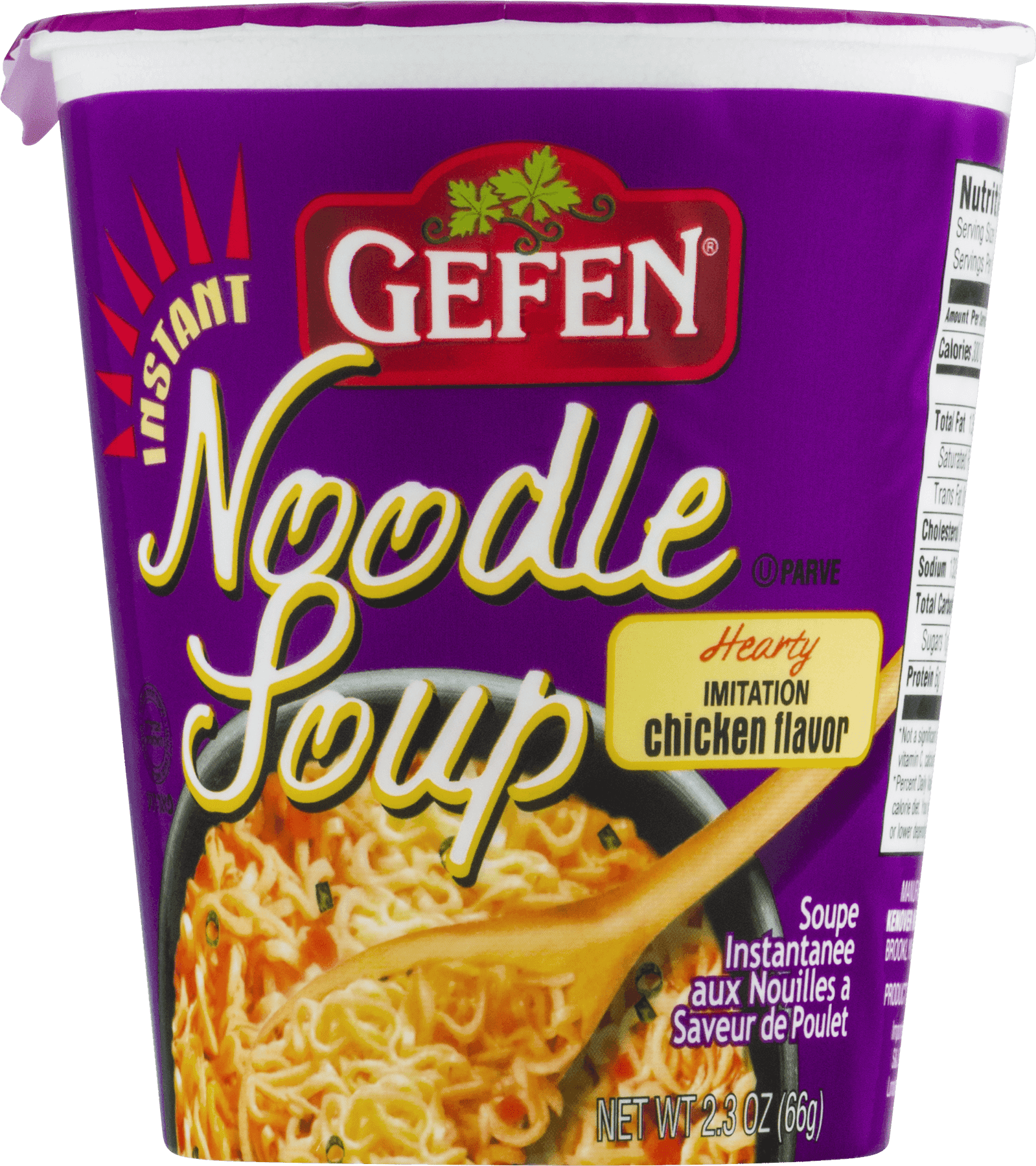 Gefen Instant Noodle Soup Imitation Chicken Flavor, 2.3 oz